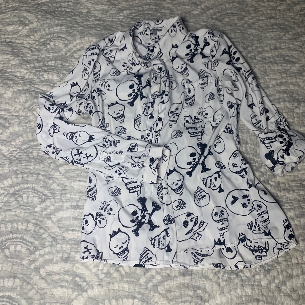 Charlotte Russe Skeleton Blouse